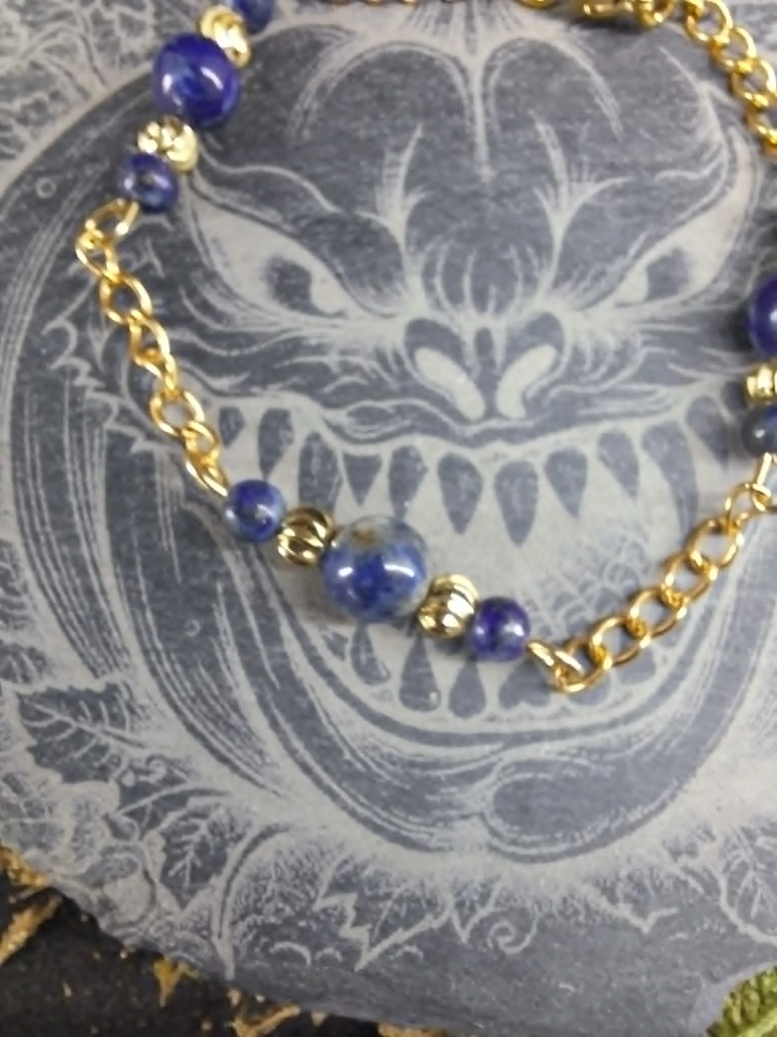 Lapis Lazuli armband 6mm / 4mm – photo 2